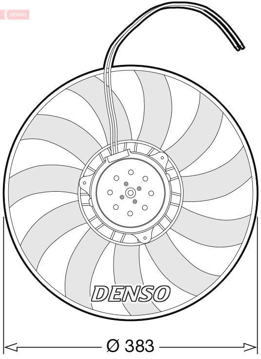 Wentylator, chłodzenie silnika DENSO DER02007