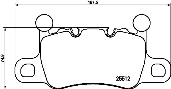 Zestaw klocków hamulcowych, hamulce tarczowe BREMBO P 65 038
