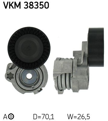 Rolka napinacza, pasek klinowy wielorowkowy SKF VKM 38350