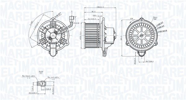 Wentylator wewnętrzny MAGNETI MARELLI 069412752010