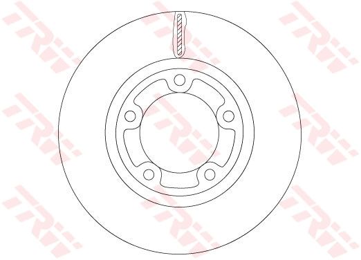 Tarcza hamulcowa TRW DF6712