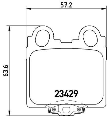 Zestaw klocków hamulcowych, hamulce tarczowe BREMBO P 83 045