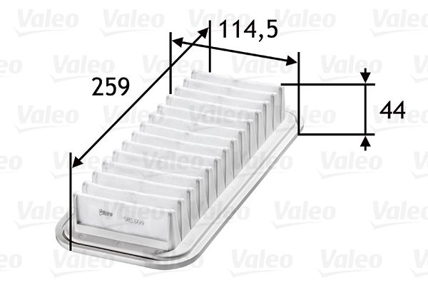 Filtr powietrza VALEO 585059
