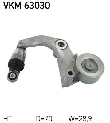 Rolka napinacza, pasek klinowy wielorowkowy SKF vkm 63030