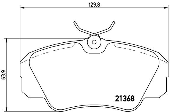 Zestaw klocków hamulcowych, hamulce tarczowe BREMBO P 59 016