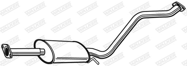 Tłumik środkowy WALKER 23045