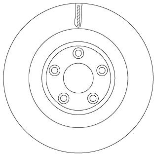 Tarcza hamulcowa TRW DF6816S