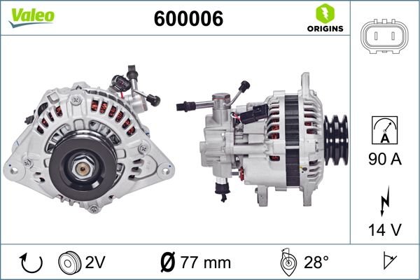 Alternator VALEO 600006