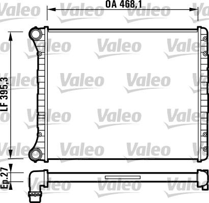 Chłodnica, układ chłodzenia silnika VALEO 732785