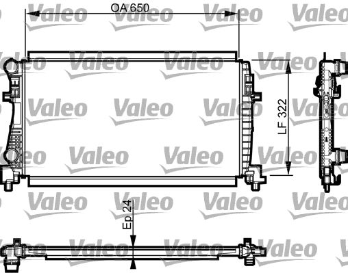 Chłodnica, układ chłodzenia silnika VALEO 735557