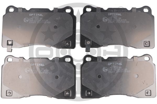 Zestaw klocków hamulcowych, hamulce tarczowe OPTIMAL BP-12169