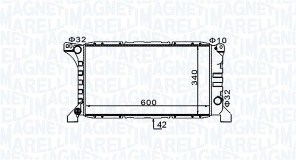 Chłodnica, układ chłodzenia silnika MAGNETI MARELLI 350213154200