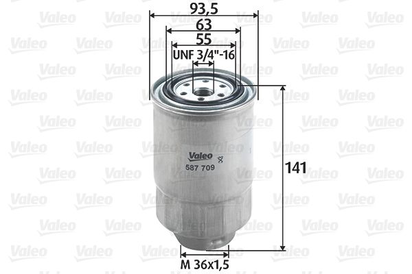 Filtr paliwa VALEO 587709