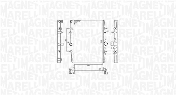Chłodnica, układ chłodzenia silnika MAGNETI MARELLI 350213199400