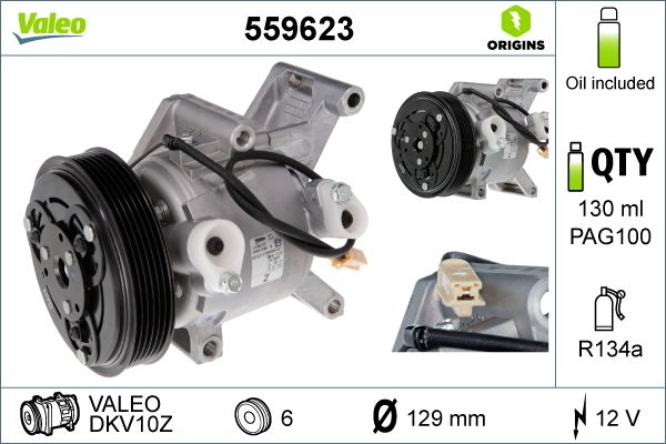 Sprężarka, klimatyzacja VALEO 559623