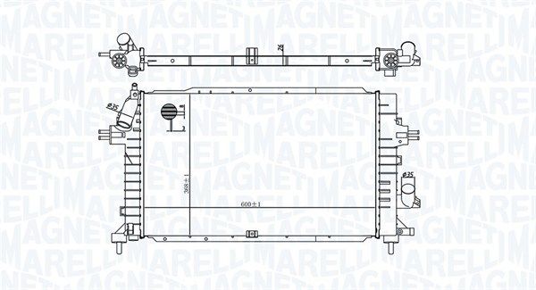 Chłodnica, układ chłodzenia silnika MAGNETI MARELLI 350213176100