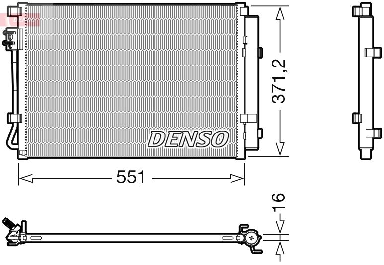 Skraplacz, klimatyzacja DENSO DCN41022