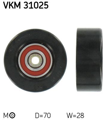 Rolka napinacza, pasek klinowy wielorowkowy SKF VKM 31025