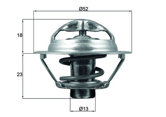 Termostat, płyn chłodzący MAHLE TX17595D