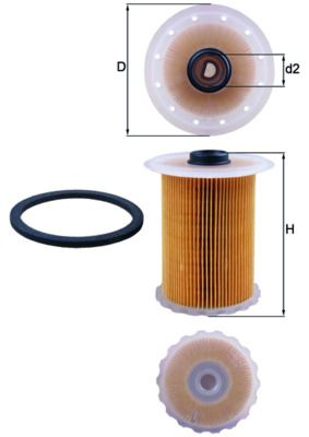 Filtr paliwa MAHLE KX183D