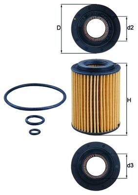 Filtr oleju KNECHT OX 347D