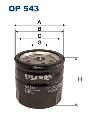 Filtr oleju FILTRON op 543