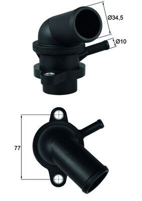 Termostat, płyn chłodzący MAHLE TI 240 87D