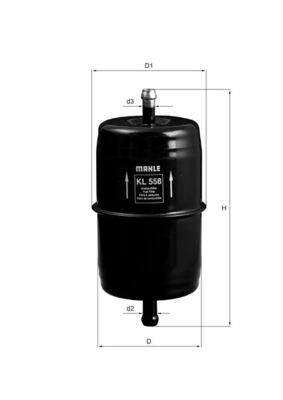 Filtr paliwa KNECHT KL 558