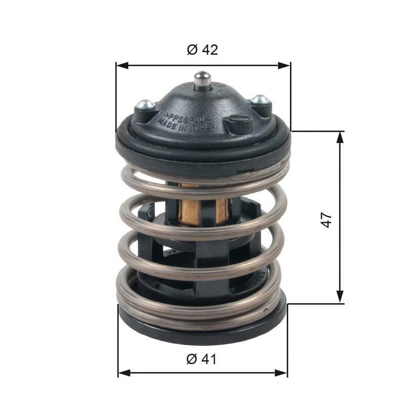 Termostat, płyn chłodzący GATES TH47487G1