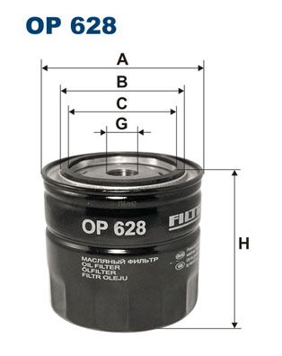 Filtr oleju FILTRON op 628