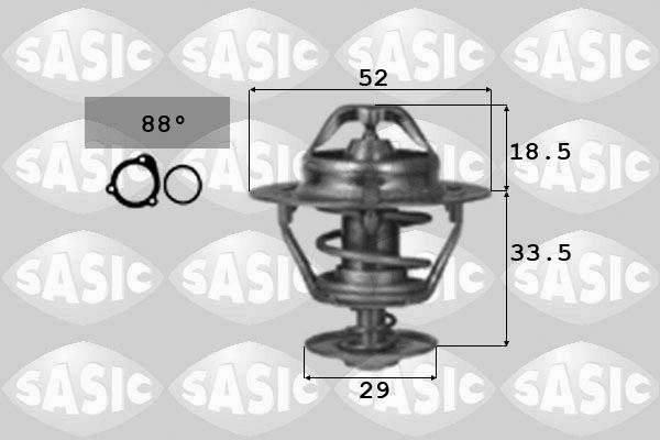 Termostat, płyn chłodzący SASIC 3306064