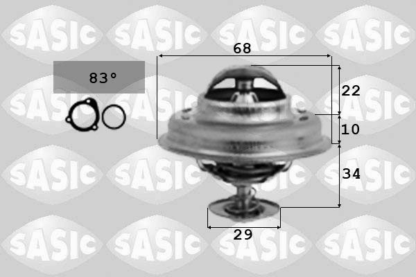 Termostat, płyn chłodzący SASIC 3381251