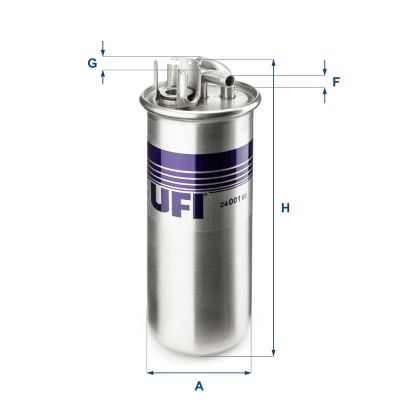 Filtr paliwa UFI 24.001.00