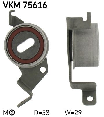 Rolka napinacza, pasek rozrządu SKF VKM 75616