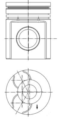 Tłok KOLBENSCHMIDT 40255600
