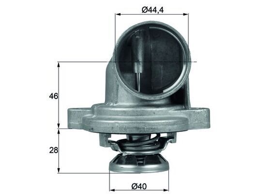 Termostat, płyn chłodzący MAHLE TI2380