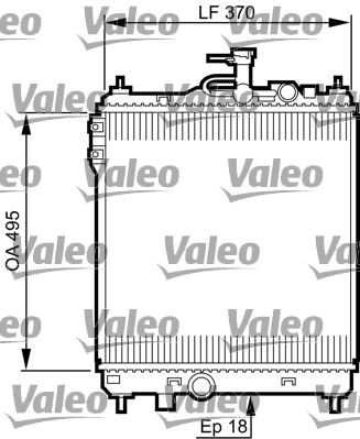 Chłodnica, układ chłodzenia silnika VALEO 734914