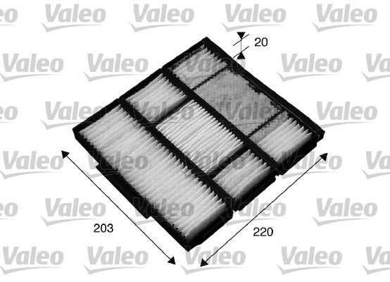 Filtr, wentylacja przestrzeni pasażerskiej VALEO 715565