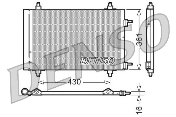 Skraplacz, klimatyzacja DENSO DCN07019