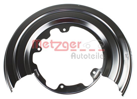 Panel rozbryzgiwujący, tarcza hamulcowa METZGER 6115157