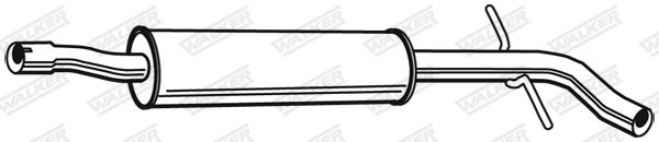 Tłumik środkowy WALKER 24053