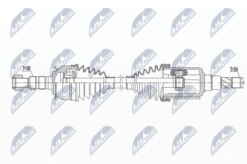 Wał napędowy NTY NPW-DW-037