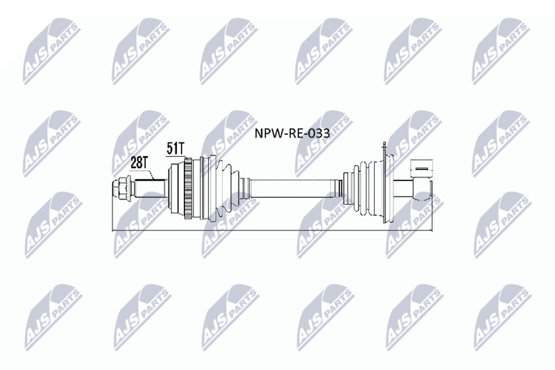 Wał napędowy NTY NPW-RE-033