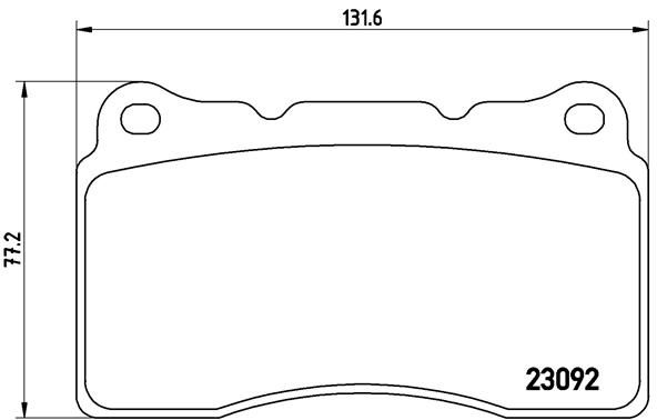 Zestaw klocków hamulcowych, hamulce tarczowe BREMBO P 54 040