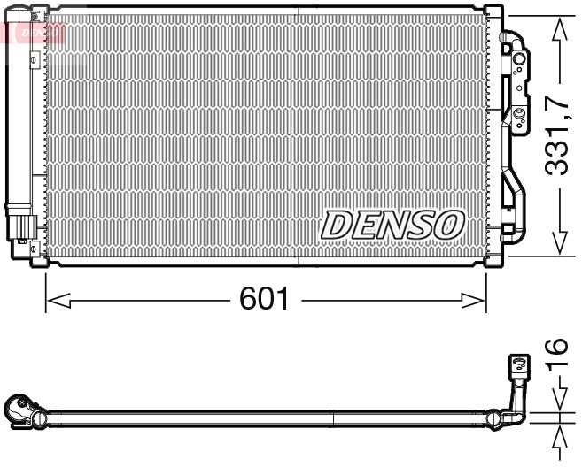 Skraplacz, klimatyzacja Denso DCN05033