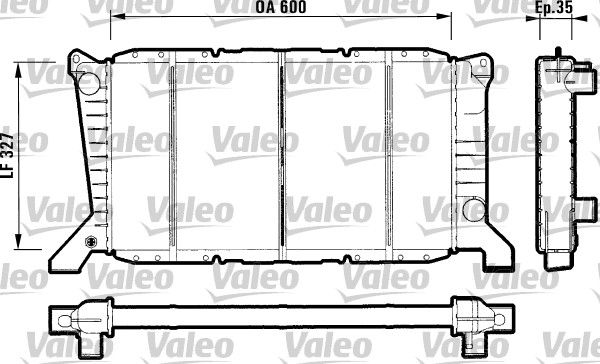 Chłodnica, układ chłodzenia silnika VALEO 731779