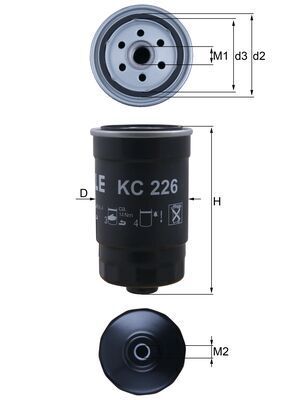 Filtr paliwa KNECHT KC 226