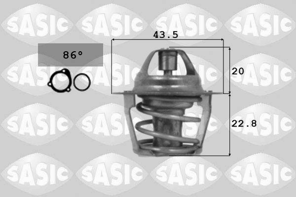 Termostat, płyn chłodzący SASIC 9000106