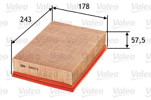 Filtr powietrza VALEO 585074