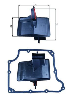 Filtr hydrauliczny, automatyczna skrzynia biegów MAHLE HX166D